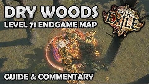 Path of Exile: DRY WOODS Level 71 Map Guide & Commentary