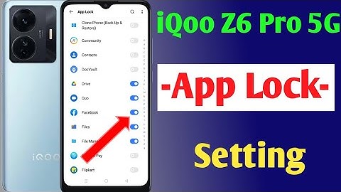 IQOO Z6 Pro 5G app lock setting / how to set apps lock iq z6 Pro / IQoo Z6 Pro app lock