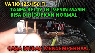 cara jemper Rilay kaki 4/Rilay kelistrikan vario125/150/beat