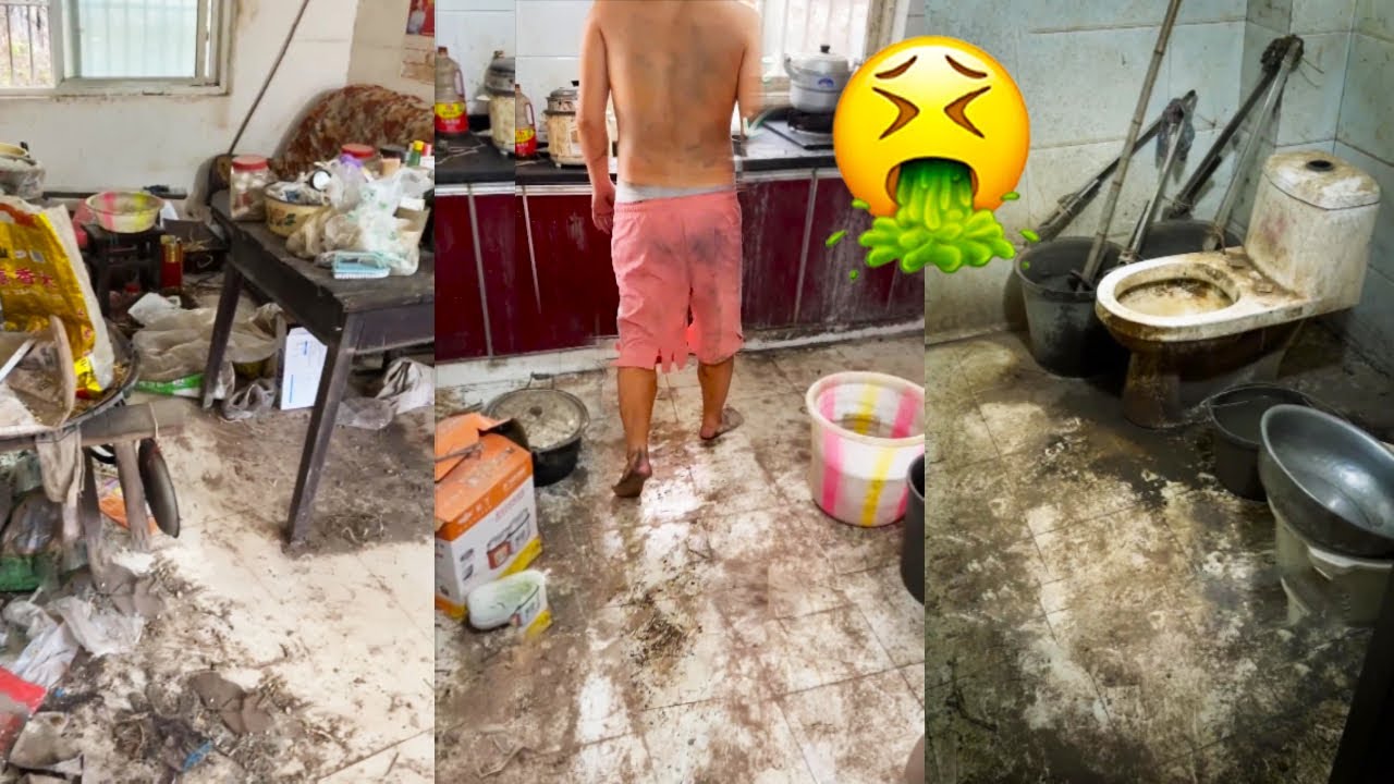 🤮 Horrible Room Of A Rural Bachelor 😱 Sleeping In The Mud, Struggling To Clean