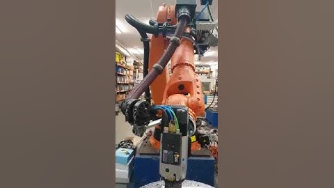 Kuka milling robot with Sprutcam software at Eurobots