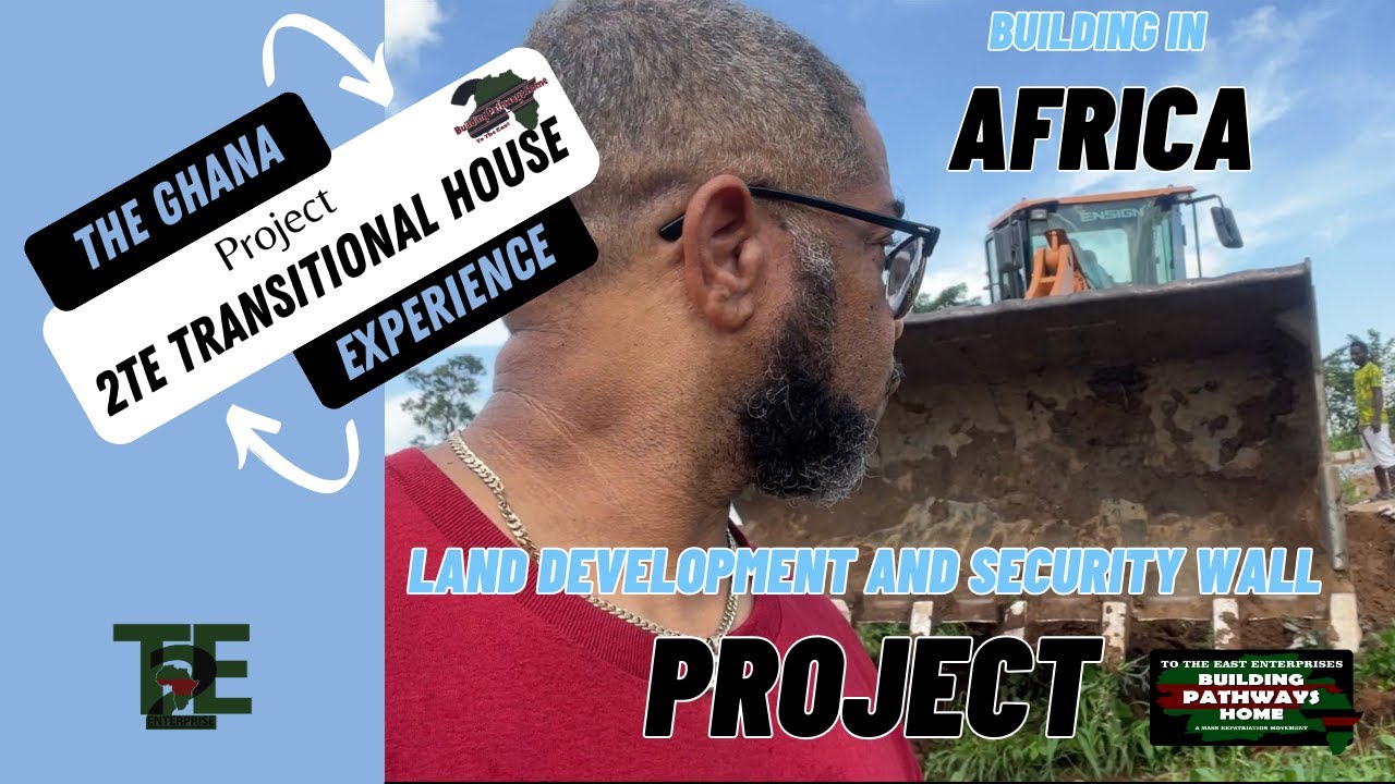 I'm in Accra, West Africa Overseeing Our Family's Land Development Work and Security Wall Project.
