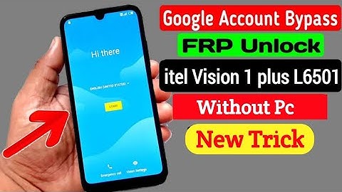 itel Vision 1 Plus (L6501) Frp Bypass  | Google Account Unlock Without Pc | Latest Trick