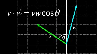 Find the angle between two vectors given in i-hat j-hat components (use the dot product!)