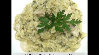 White Fish and Lemon Risotto cheekyricho cooking Thermomix Video Recipe episode 1,143