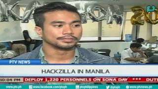 [PTVNews-9pm]Hackzilla in Manila [07|22|16]