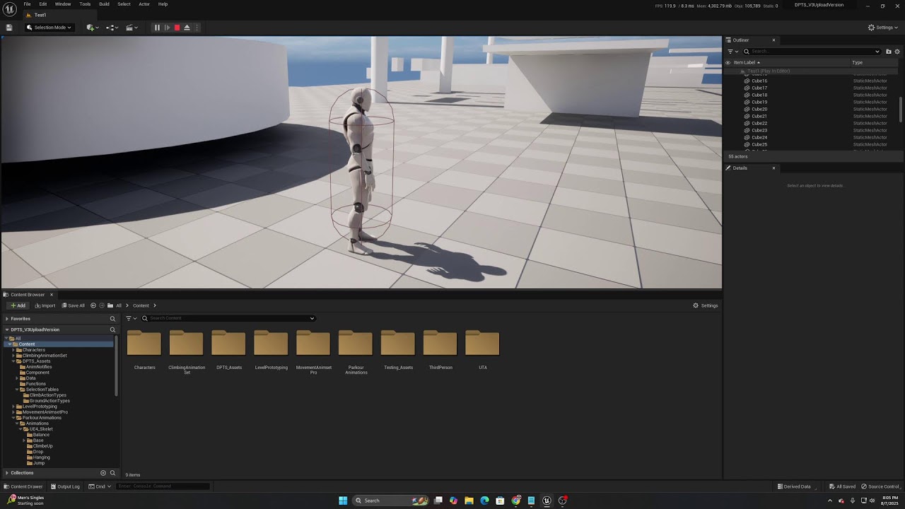 DynamicParkourTraceSystem: Redemption Stream / Final look before release!