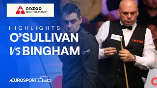 Stunning Win Ronnie O Sullivan Vs Stuart Bingham 2024 World Snooker Championship Highlights