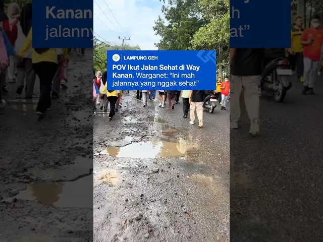 POV ikut jalan sehat di Way Kanan. Warganet: 