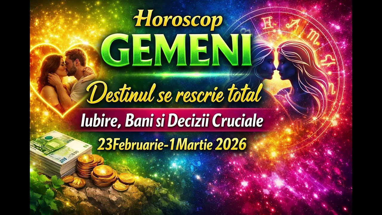 ♊Horoscop GEMENI 23Februarie-1Martie2026-Bani, Iubire Si Decizii Cruciale-Destinul Se Rescrie