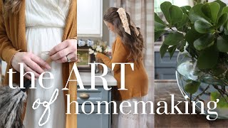 a cozy day of homemaking in our cottage style home