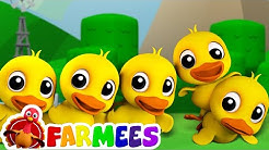 Five Little Ducks | Childrens Song For Kids | Nursery Rhyme For Baby by Farmees  - Durasi: 11:09. 