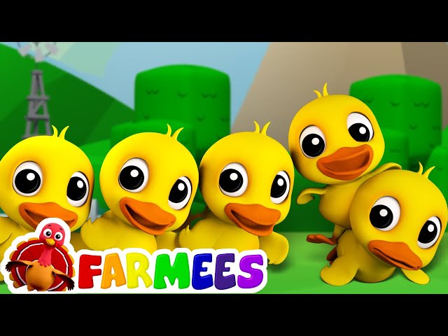 Five Little Ducks | Childrens Song For Kids | Nursery Rhyme For Baby by Farmees class=
