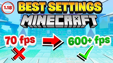 Minecraft 1.18 Best Minecraft Settings For FPS on Low End PCs