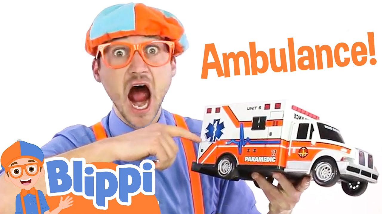 Get introduced to the world of colors with Ambulance Toy! | Learning opportunities withBlippi educat