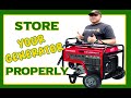 Best Way To Store Your Generator!