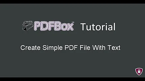 PDFBox Tutorial # 3 |  Create Simple PDF File With Text in java
