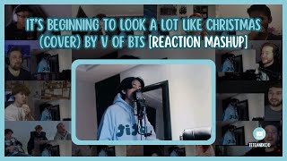 It’s Beginning To Look A Lot Like Christmas (cover) by V of BTS | Reaction mashup