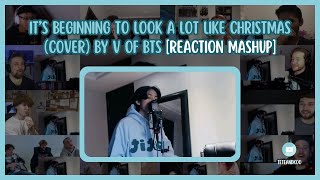 bts Its Beginning To Look A Lot Like Christmas cover By V Of Bts    Reaction Mashup