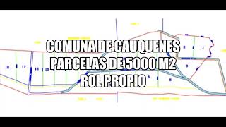 Comuna de Cauquenes, parcelas de 5000 m2