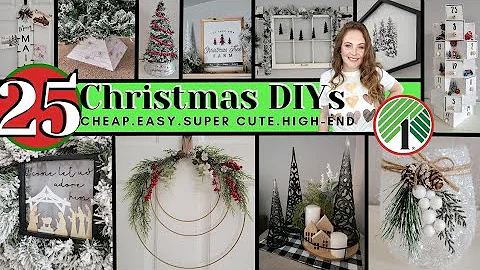 25 MUST SEE Christmas DIYS 2021 | Christmas Mega | High End Dollar Tree Christmas Crafts & DIYs