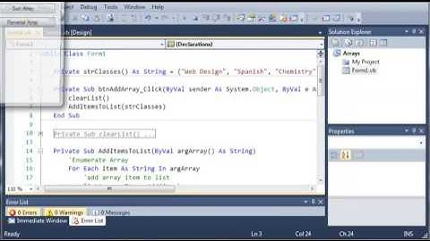 Visual Basic Tutorial   63   Initialize Arrays With Values ‏