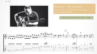 Rocky Gresset  - Just One of Those Things ( solo transcription )