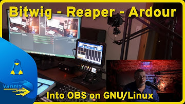 4K - Bitwig - Reaper - Ardour Daws out and into OBS on Linux