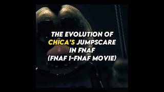 THE EVOLUTION OF CHICA’S JUMPSCARE IN FNAF (FNAF 1 - FNAF Movie) #shorts #fnaf #fnafedit #chica
