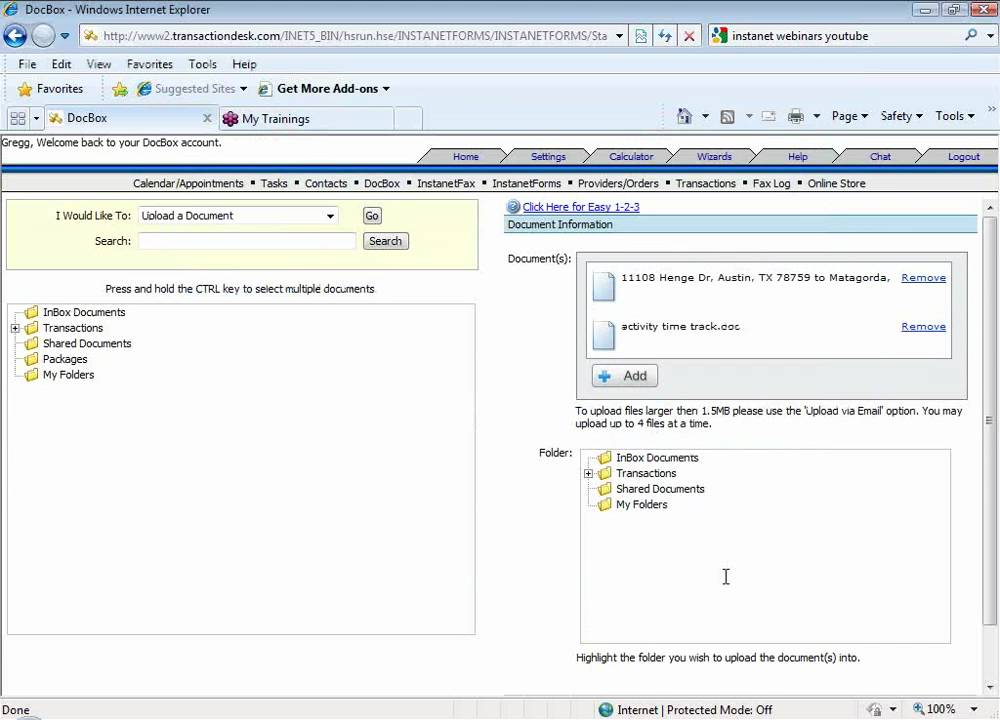 DocBox - Upload a Document