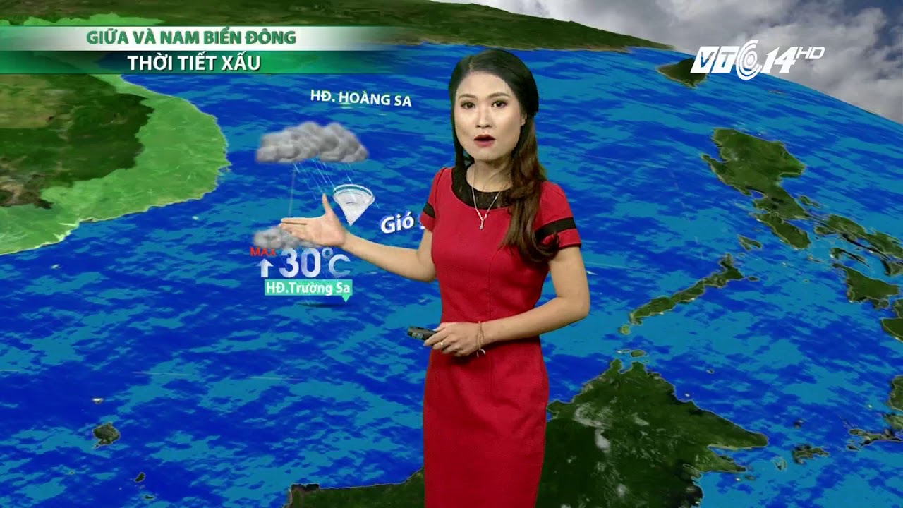 VTC14 | Thời tiết 6h 04/10/2017| Ninh Bình đến Quảng Ninh mưa vẫn xuất hiện | Thông tin thời tiết hôm nay và ngày mai