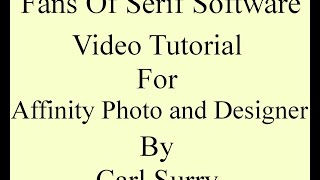 Celebrity Affinity Photo and Designer - Add Extra Styles Profile