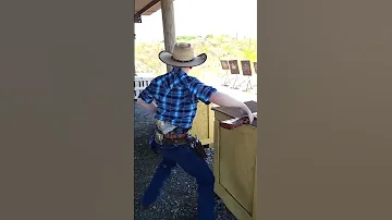 Lever Action Kid Using Shotgun Skills Learned From DeadEyeCowboyActionShooting Videos 