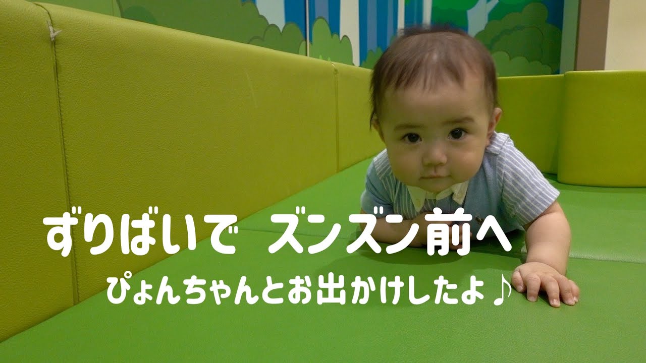 生後7ヶ月 ぽこちゃんのずりばい ぴょんちゃんも出るよー Youtube