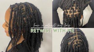 HOW I RETWIST MY LOCS Retwist With Me