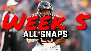 Roschon Johnson Week 5: All Snaps