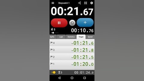 Stopwatch & Lap Timer for Android - Chronus Stopwatches - Demo 1