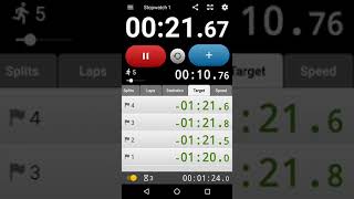 Stopwatch & Lap Timer for Android - Chronus Stopwatches - Demo 1 screenshot 3