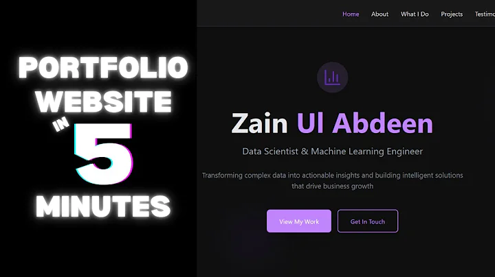 This AI Built My Data Science Portfolio Website in Minutes | Bolt.new | No Code