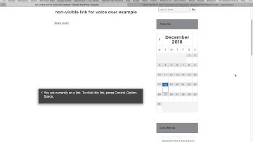 Accessible hidden hyperlink context text demo