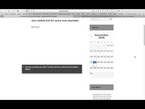 Accessible hidden hyperlink context text demo