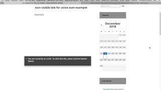 Accessible hidden hyperlink context text demo