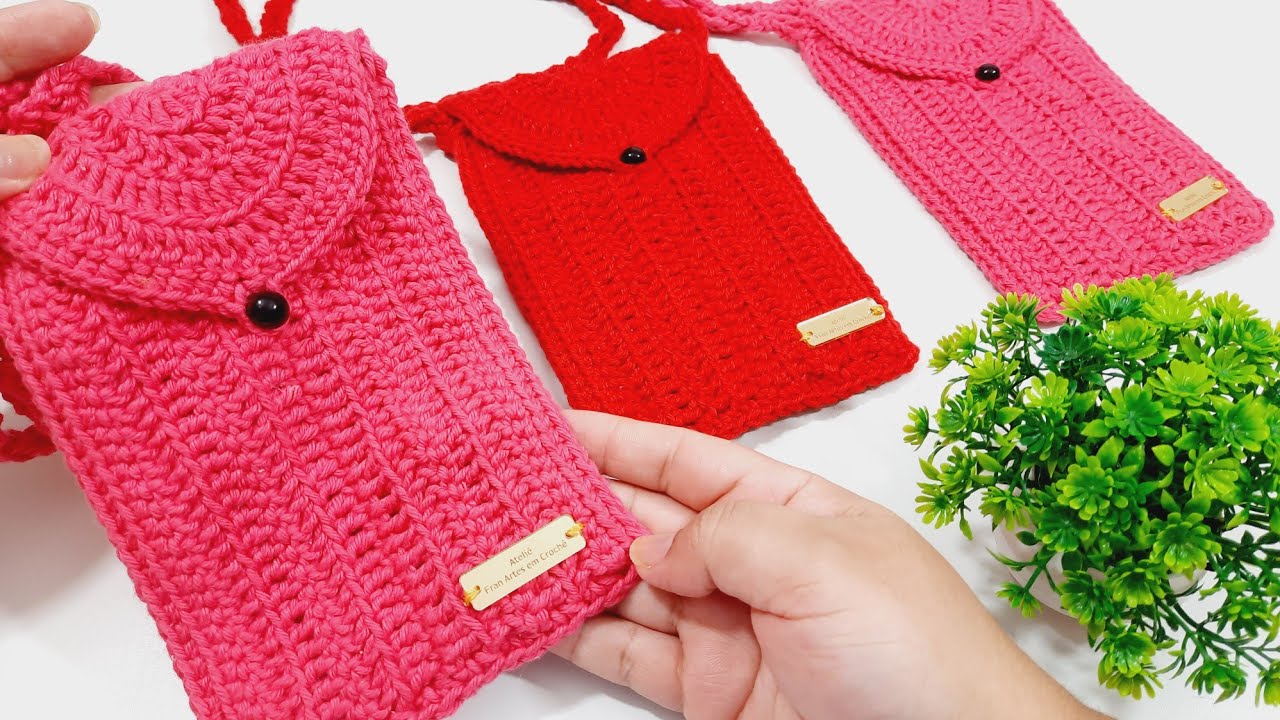 BOLSINHA TIRACOLO DE CROCHÊ RÁPIDO E FÁCIL/ PASSO A PASSO