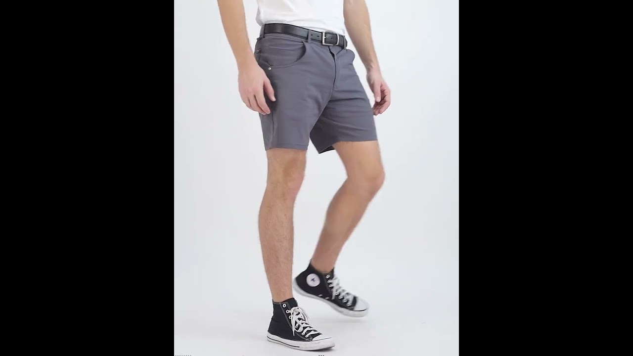 Everyday 5 Pocket Tech-Stretch Short // Gray (32) video thumbnail