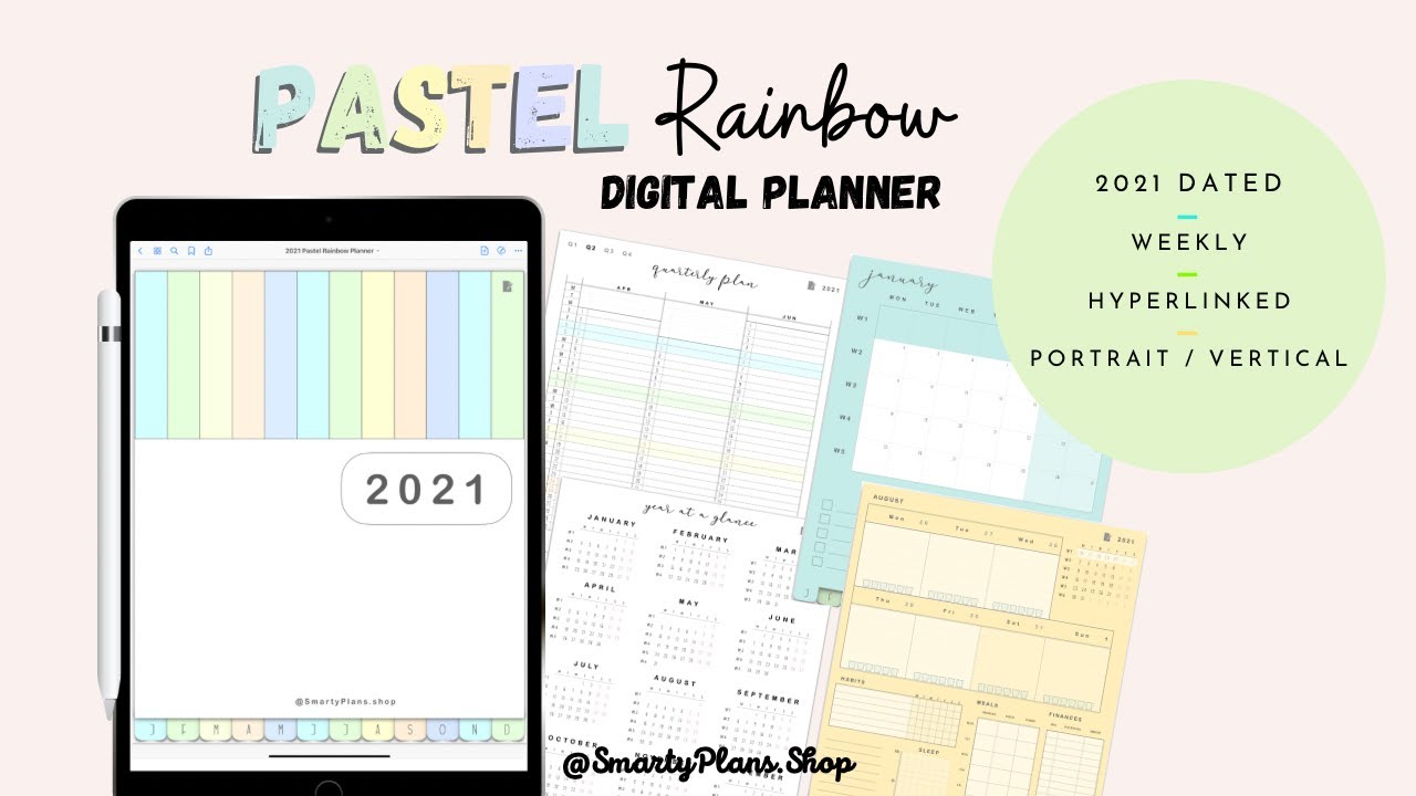 2021 Digital Planner Walkthrough | 2021 Simply Vertical Planner | Using Goodnotes5