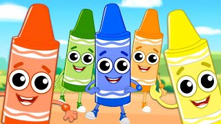 five little crayons colors song and educational videos for kids