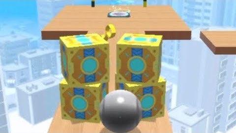 SKY ROLLING BALL 3D -All Levels (Levels 99 -100)./Gameplay IOS  .