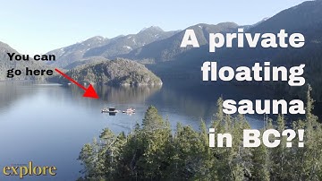 Soak away your stress at this remote, wood-fired floating sauna near Tofino, BC