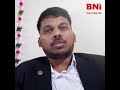 BNI Goa Founding Member - Mr.Gajanan Kerkar