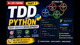 [Live Coding] Apprendre les bases du TDD avec Python - PART 1